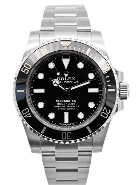 submariner date rolex black|rolex submariner 114060 no date.